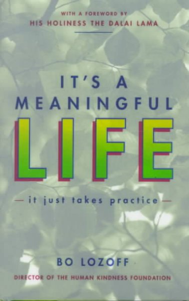 It's a meaningful life : it just takes practice / Bo Lozoff ; [with a foreword by The Dalai Lama].