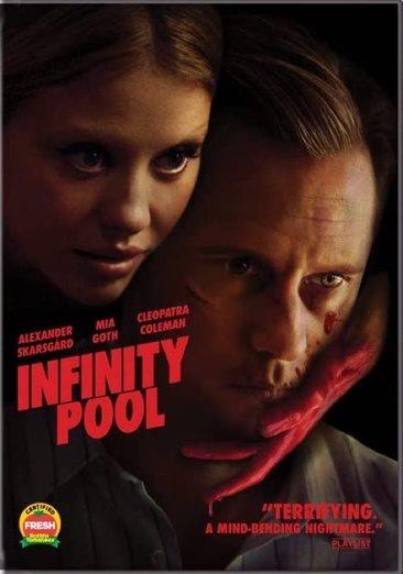 Infinity pool / Neon and Topic Studios present ; a Canada-Croatia-Hungary coproduction ; a Film Forge and Elevation Pictures, 4Film and Hero Squared production ; written and directed by Brandon Croneberg ; produced by Karen Harnisch, Andrew Cividino, Christina Piovesan, Noah Segal, Rob Cotterill, Anita Juka, Daniel Kresmery, Jonathan Halperyn.