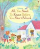 All You Need To Know Before You Start School Cover Image